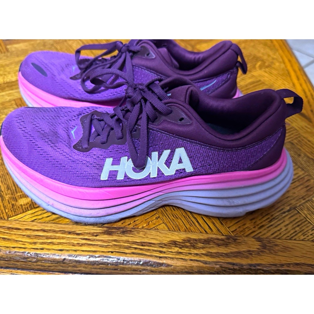 HOKA Women's Bondi 8 Size 7 Purple/Pink